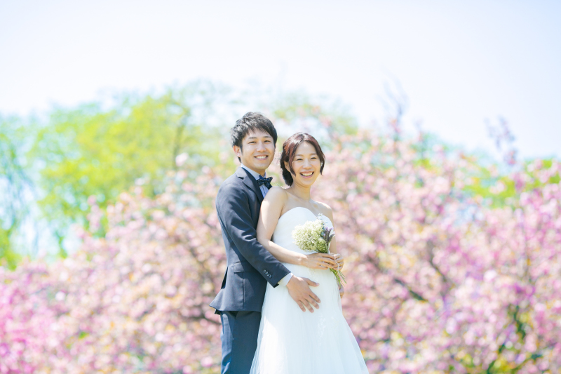 お花や緑、春の雰囲気でいっぱいのお写真になりました*