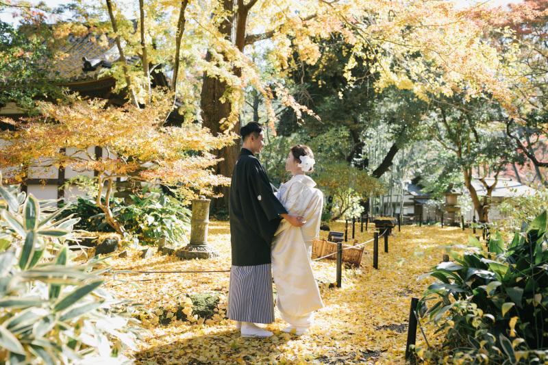 直前割適用!【紅葉】三渓園プラン◆ゆったり90分間撮影・ご新婦様ヘア&メイク・お着付け・ご移動費・申請料金・全データ込み