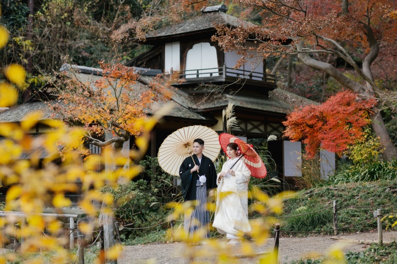 直前割適用!【紅葉】三渓園プラン◆ゆったり90分間撮影・ご新婦様ヘア&メイク・お着付け・ご移動費・申請料金・全データ込み