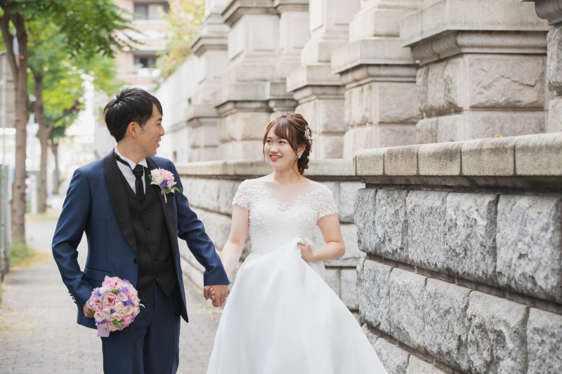 【洋装ロケ】カジュアルにお散歩しながら『横浜街並み撮影プラン』◆ご新婦ヘアセット&メイク・ご移動費・申請料金・補正済み全データ込