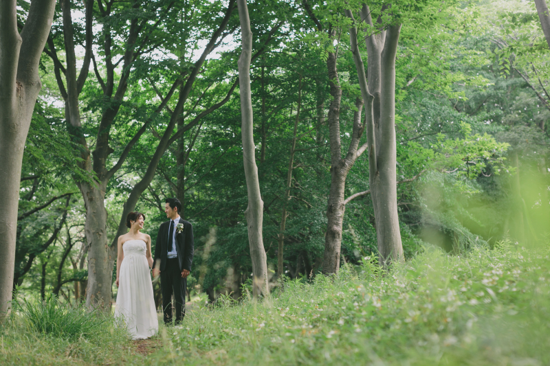 【洋装ロケ】お好みに合う公園でナチュラルなロケーションフォト◆ご新婦ヘアセット&メイク・ご移動費・申請料金・補正済み全データ込み