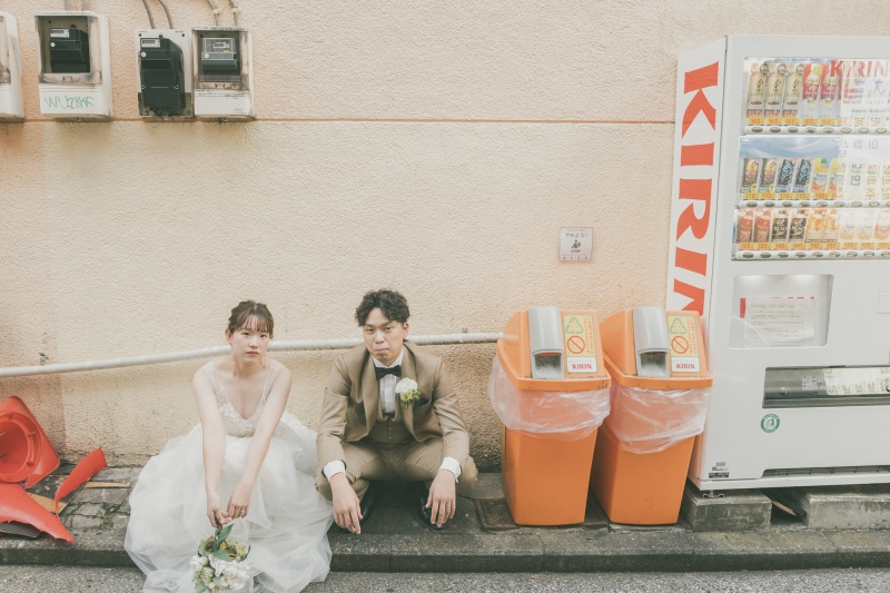 【洋装ロケ】横浜ストリートでカジュアル撮影プラン◆ご新婦ヘアセット&メイク・ご移動費・ヘアメイク同行・補正済み全データ込み