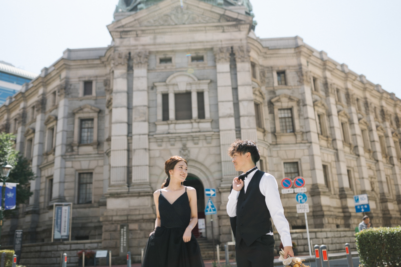 【洋装ロケ】カジュアルにお散歩しながら『横浜街並み撮影プラン』◆ご新婦ヘアセット&メイク・ご移動費・申請料金・補正済み全データ込