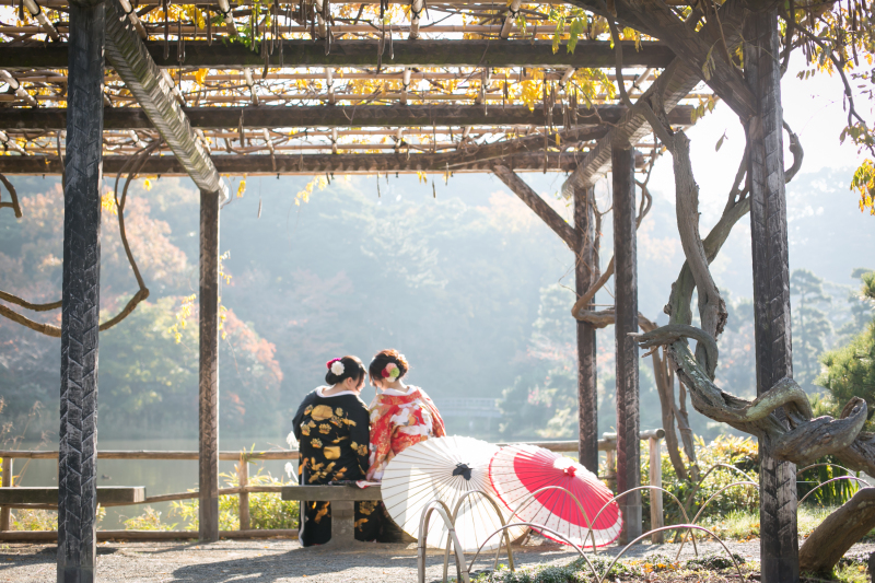 【スタジオ・ドレス×ドレスプラン】◇お二人らしいフォトウエディングを♪(ヘアメイク×2・全データ50cut付き!)