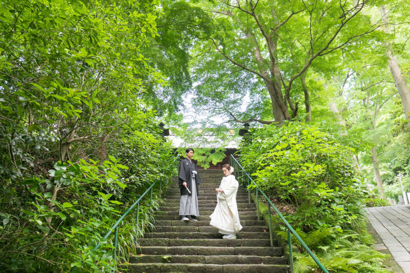 【和装ロケ】鎌倉寺院撮影プラン◆ご新婦様ヘアメイク・ヘアメイク同行・移動&申請料・全データ込