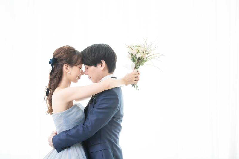 【スタジオ】洋装1着プラン◆ご新婦様ヘアセット&メイク・衣装グレードアップ料金込み・全データ(50cut)付き!
