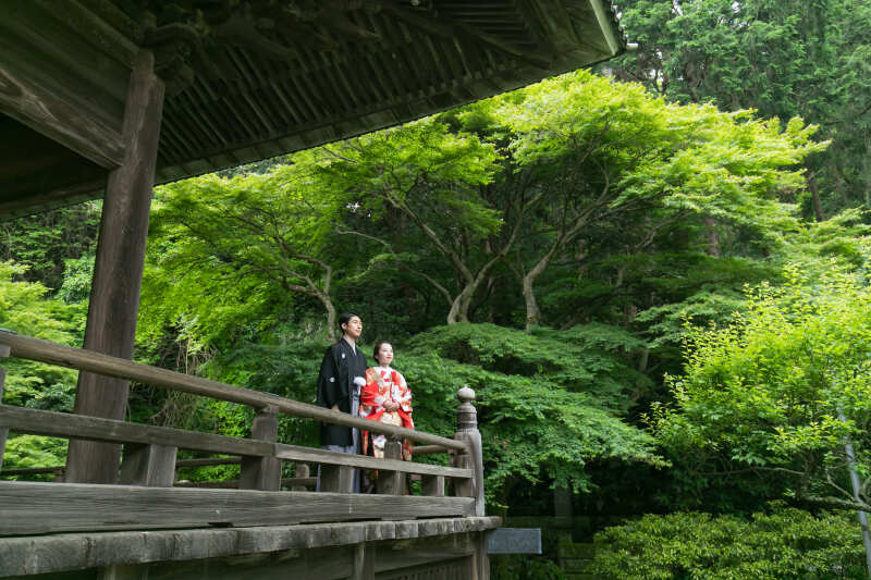 【和装ロケ】鎌倉寺院撮影プラン◆ご新婦様ヘアメイク・ヘアメイク同行・移動&申請料・全データ込