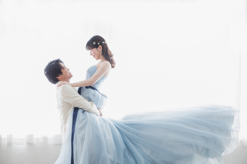 【スタジオ】洋装1着プレミアムプラン◆ご新婦様ヘアセット&メイク・全衣装追加料金無し!全データ(50cut)付き*