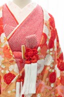 刺繍襟(桜柄・ピンク、紫、青)