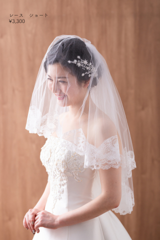 ショートベール(レース)