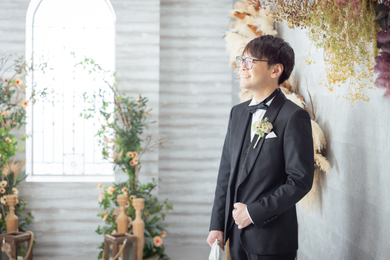 ご新郎様ソロショットも