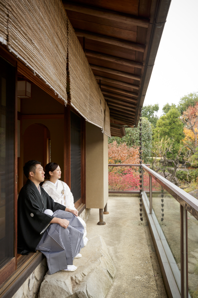 縁側で・・・。