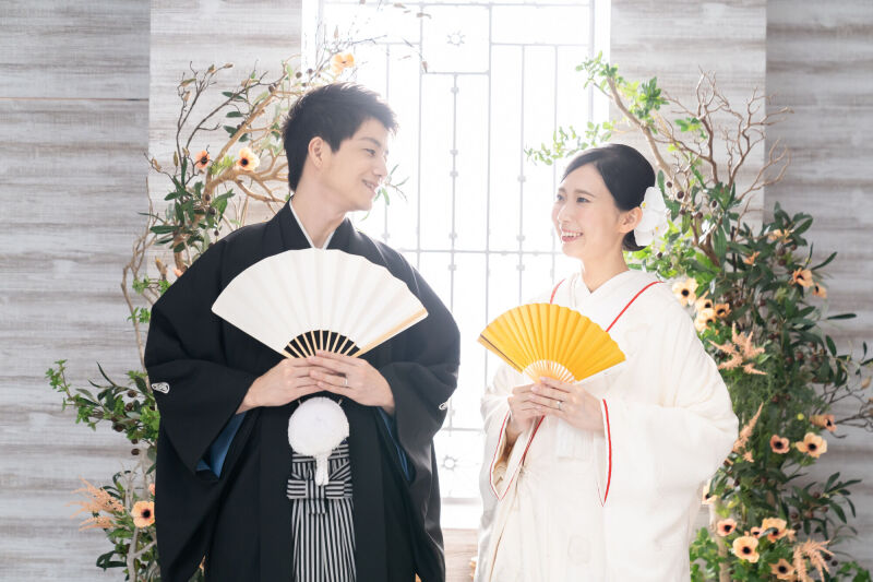 白線と末広を使って