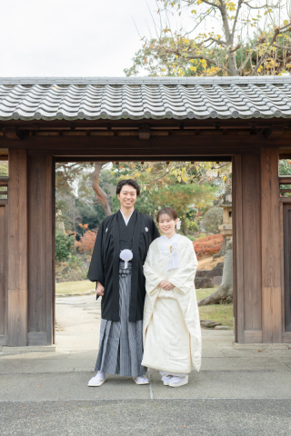 肥後細川庭園　神宮前チャペル　和洋２着撮影