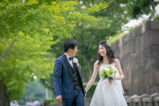 洋装　ロケーション　夕景夜景