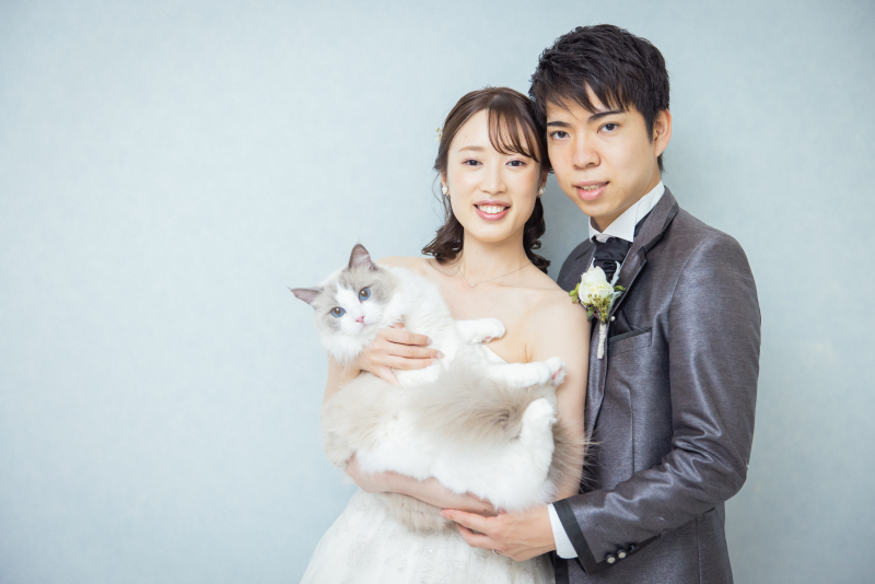 お二人と猫ちゃんで