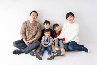 スタジオ家族写真