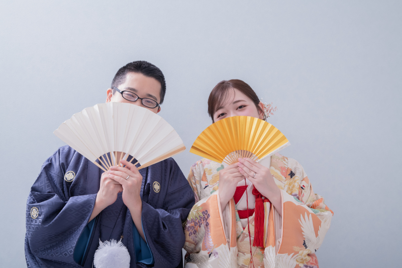 扇子をつかって