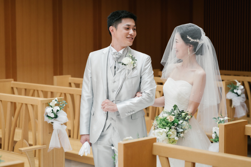 これから挙式です