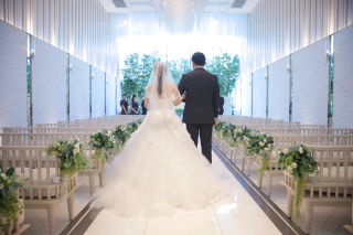 チャペルでフォトウェディング＊