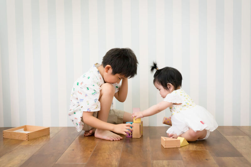 遊んでいる様子