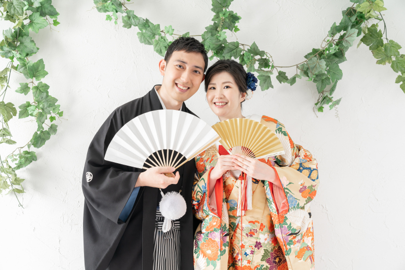 鮮やかな打掛で♪