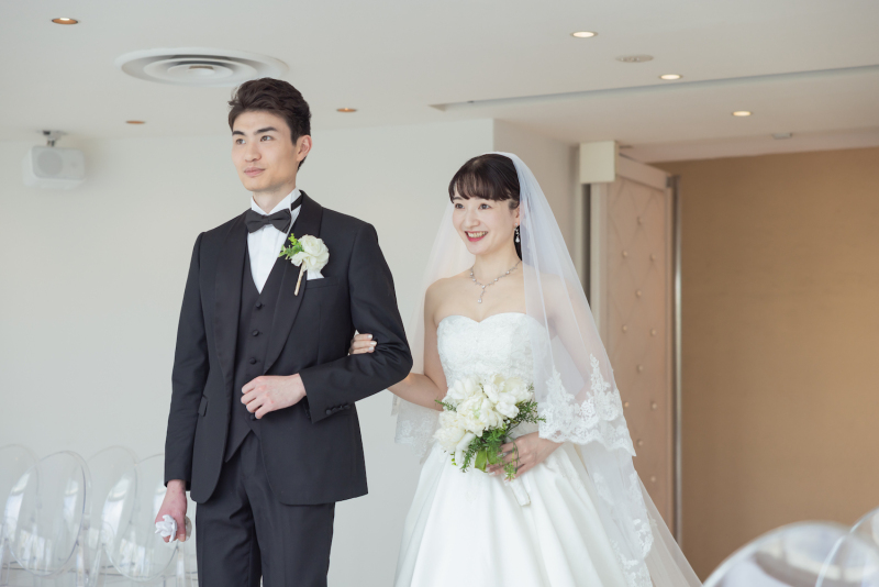 素敵な緊張感が伝わる入場シーンの撮影です！！