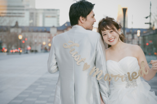 和装洋装　ロケーション撮影