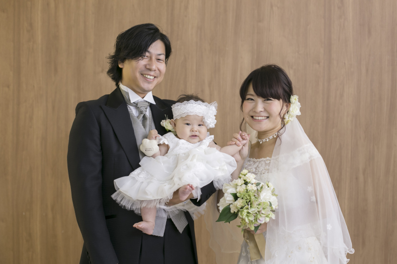 お子様と一緒にスタジオ撮影＊