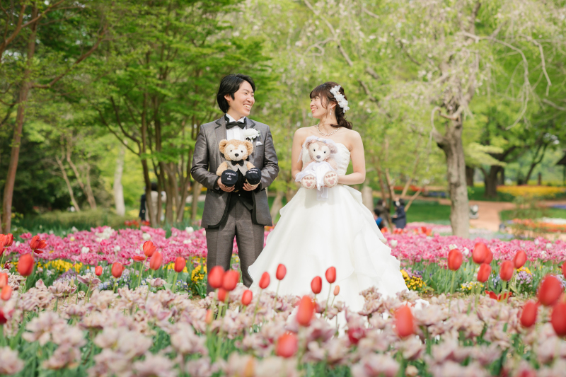 お気に入りのぬいぐるみと一緒に♡