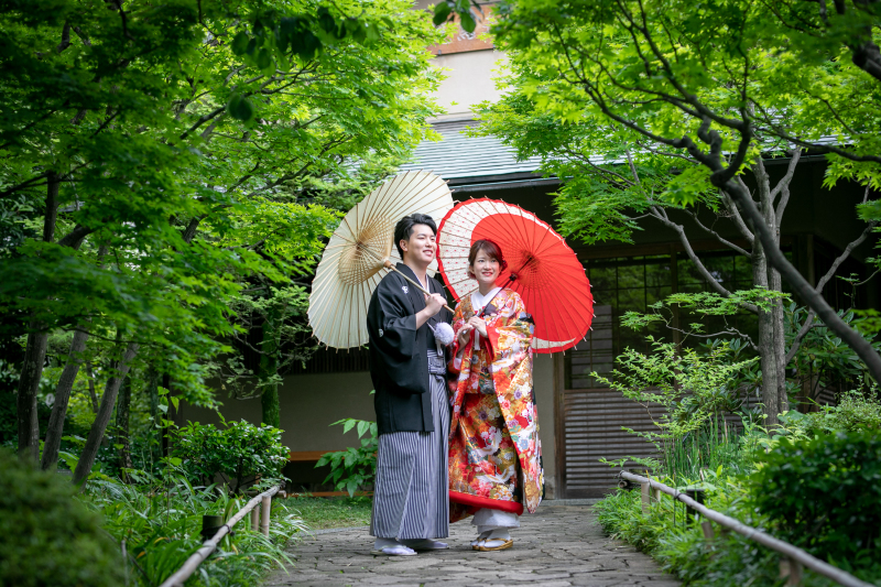 番傘をさして・・・