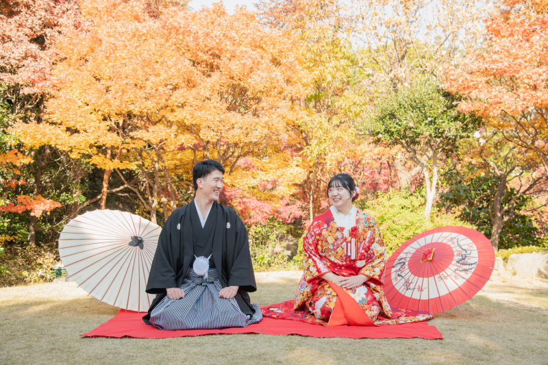和装といえば!正座ショットもしっかりと残せます!