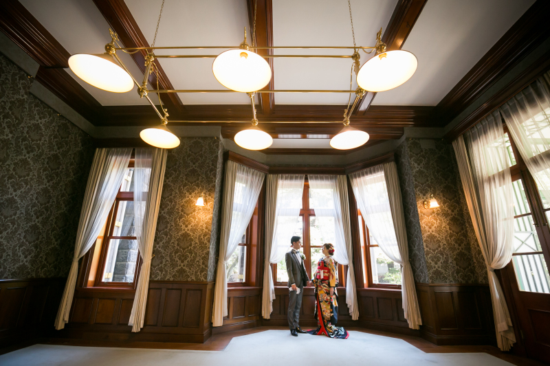 タキシード×引き振り袖