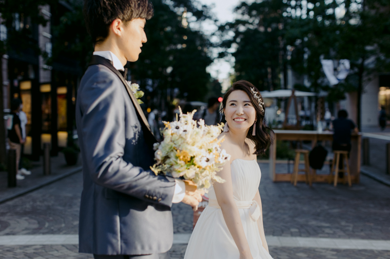 オシャレな街並みで