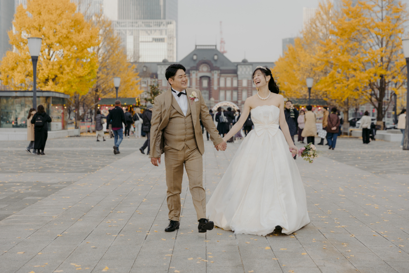 銀杏並木の華やかさに負けないぐらいの素敵な笑顔♡