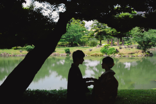 新緑の芝離宮＊