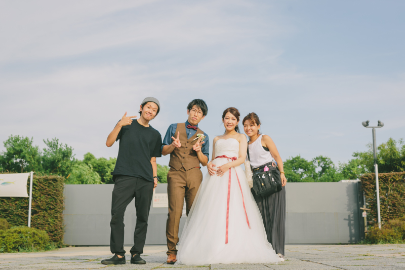 撮影の最後には・・撮影チームで集合写真を！