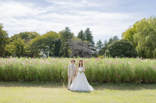 自然あふれる昭和記念公園で洋装撮影！