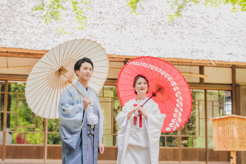 和装姿で・・・