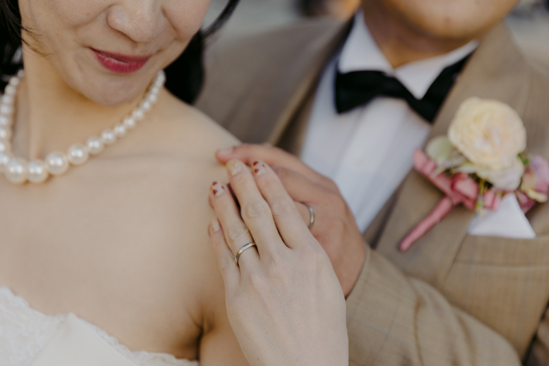 特別な結婚指輪ショット♡