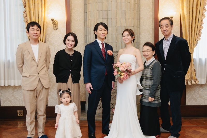 撮影の結びは、ご家族様と一緒に＊