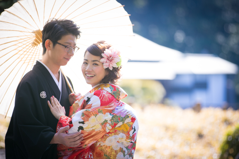 お二人寄り添って