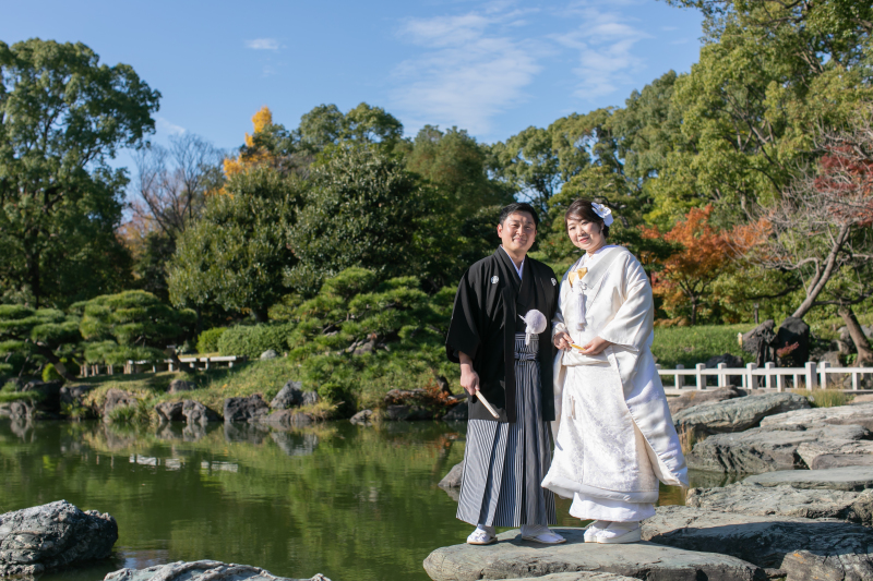 秋晴れの清澄庭園！
