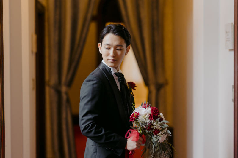 新郎様ソロショットも！