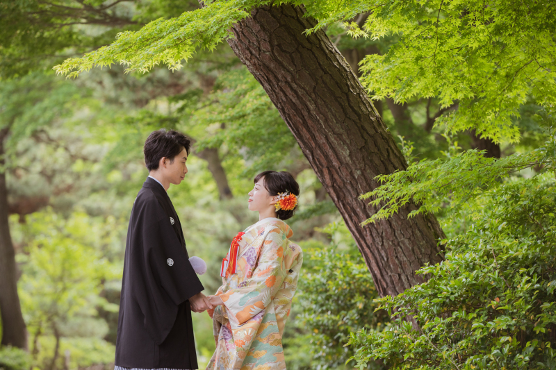 青紅葉に囲まれて・・・