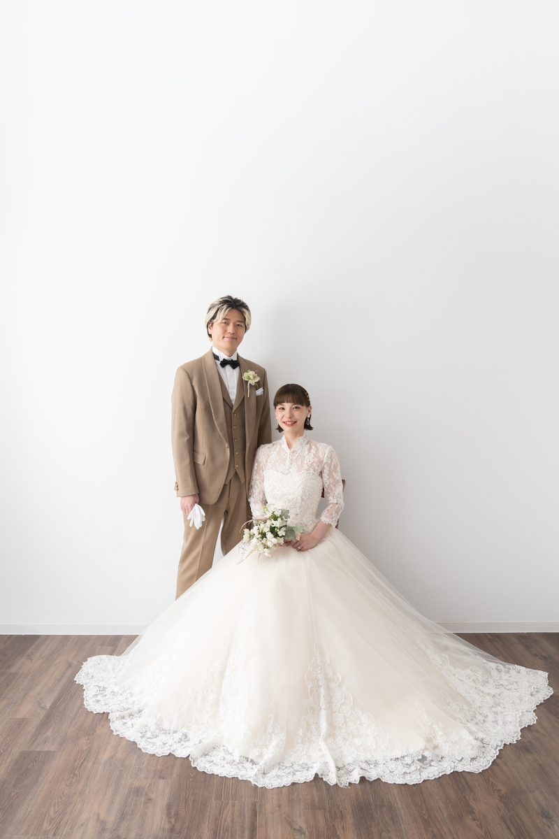 座ったショットはまた違う印象になって素敵な1枚に