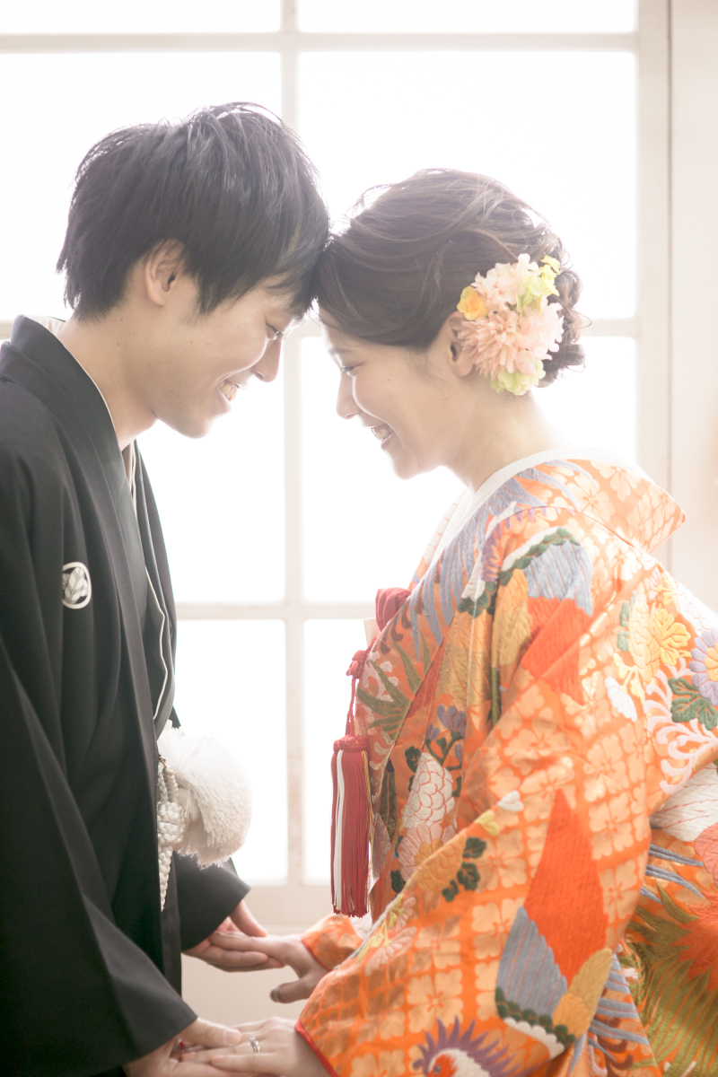 おでこをくっつけて♡