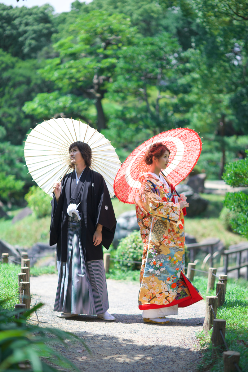 新緑の清澄庭園＊