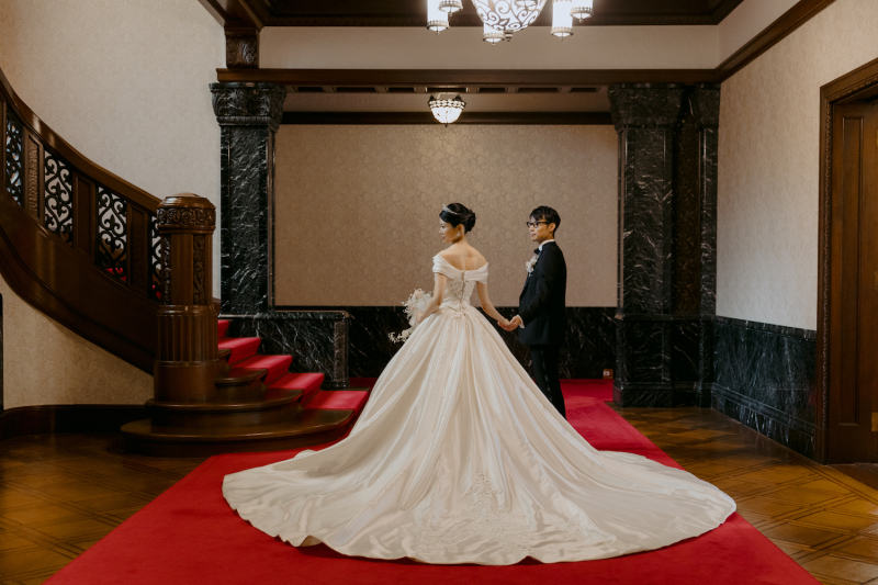 撮影の結びは、バックショットが素敵な1枚に!