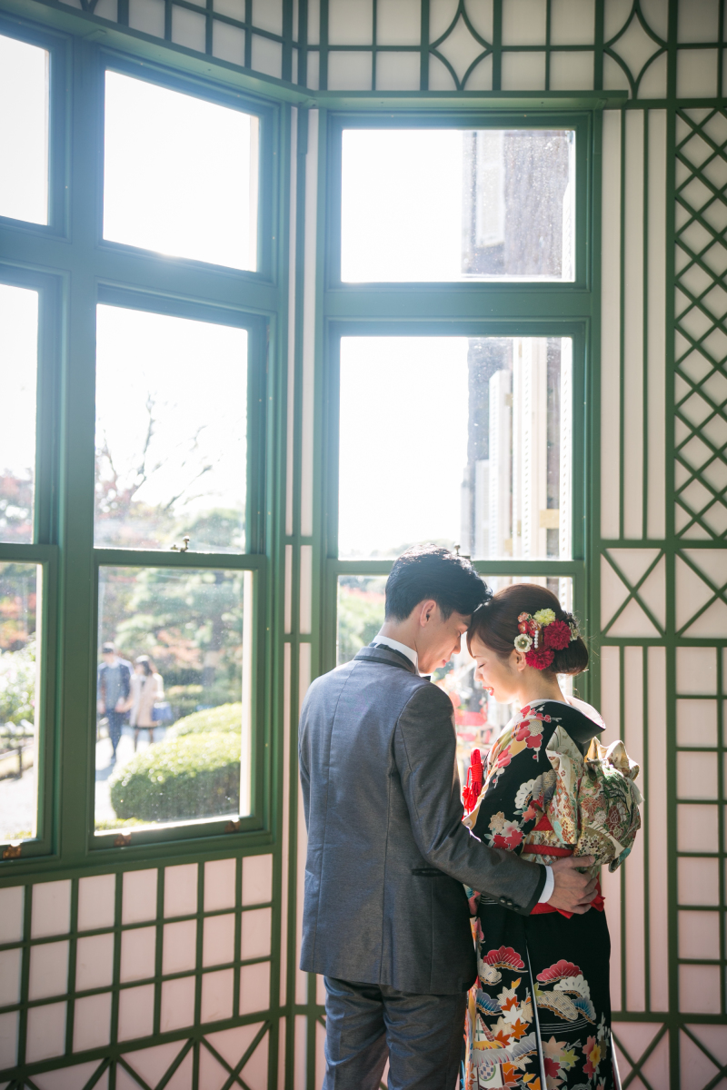 洋館でお着物を着られるのが夢だったご新婦さま♡